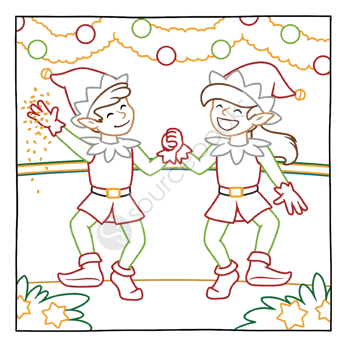 Magic Paper Colouring Book: Merry Christmas!