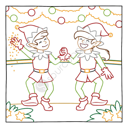 Magic Paper Colouring Book: Merry Christmas!
