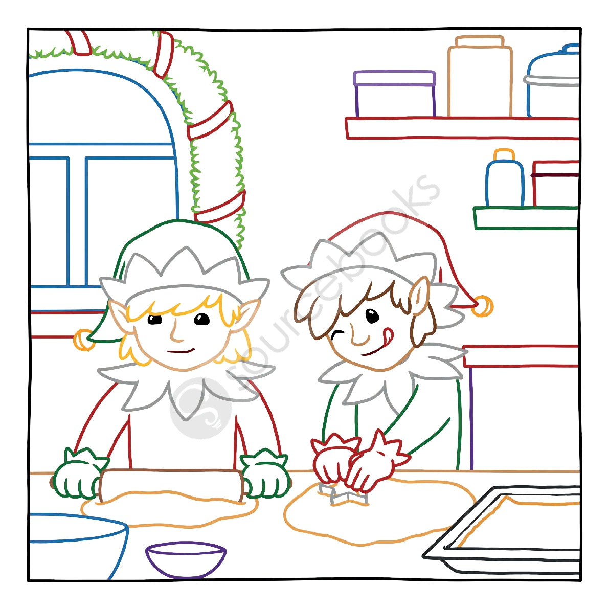 Magic Paper Colouring Book: Merry Christmas!