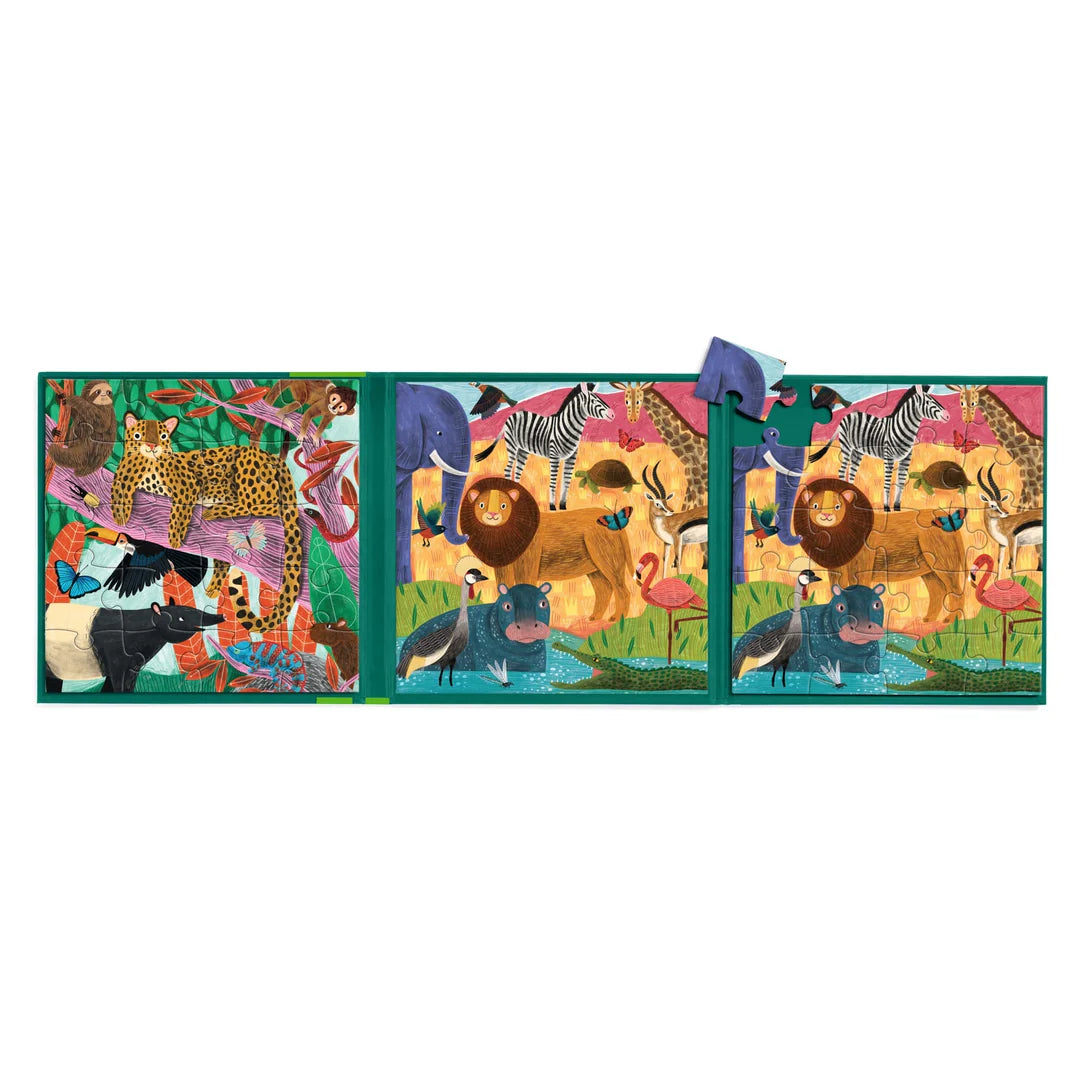 Jungle & Safari Magnetic Puzzle Set