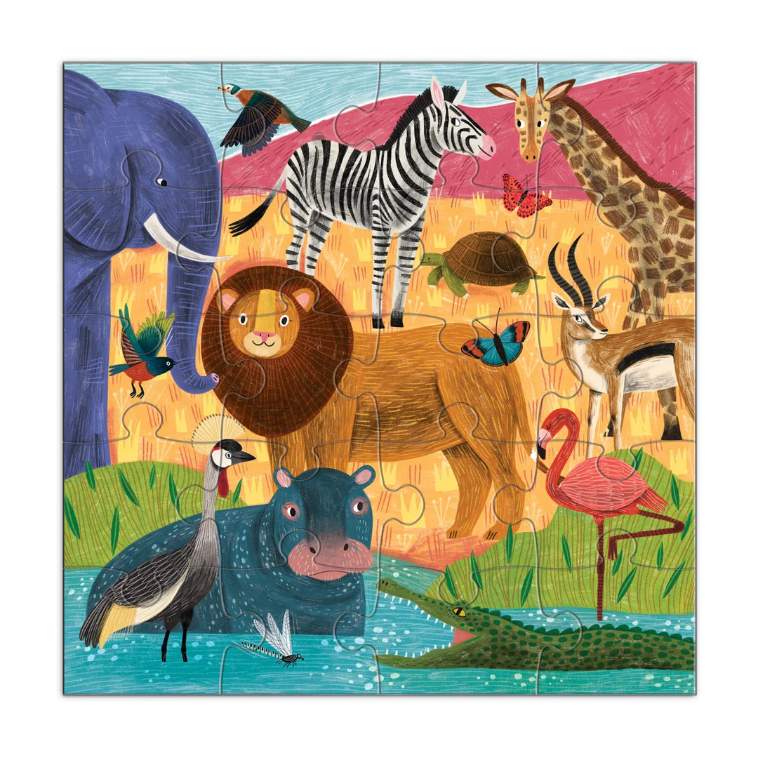 Jungle & Safari Magnetic Puzzle Set