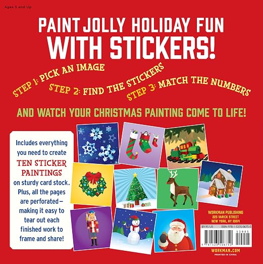 Christmas Paint by Sticker