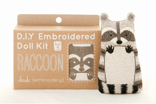Raccoon Doll Embroidery Kit
