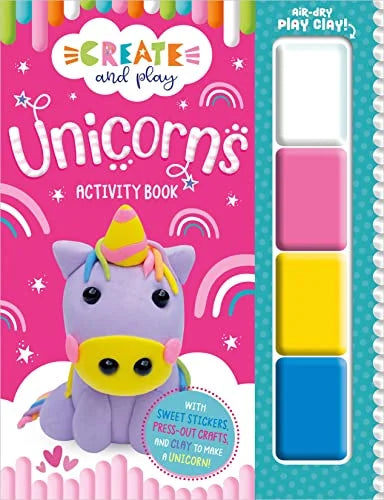 Unicorns Activity Book with Play Clay